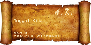 Angyal Kitti névjegykártya